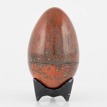 Hans Hedberg, an earthenware egg sculpture, Biot, France.