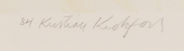 Kristian Krokfors, litografia, signeerattu ja päivätty -84, numeroitu 75/300.