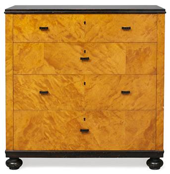 A Carl Malmsten chest of drawers "Haga" by Nordiska Kompaniet, 1936, birch.