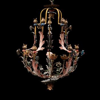 A 20th century rococo style chandelier.