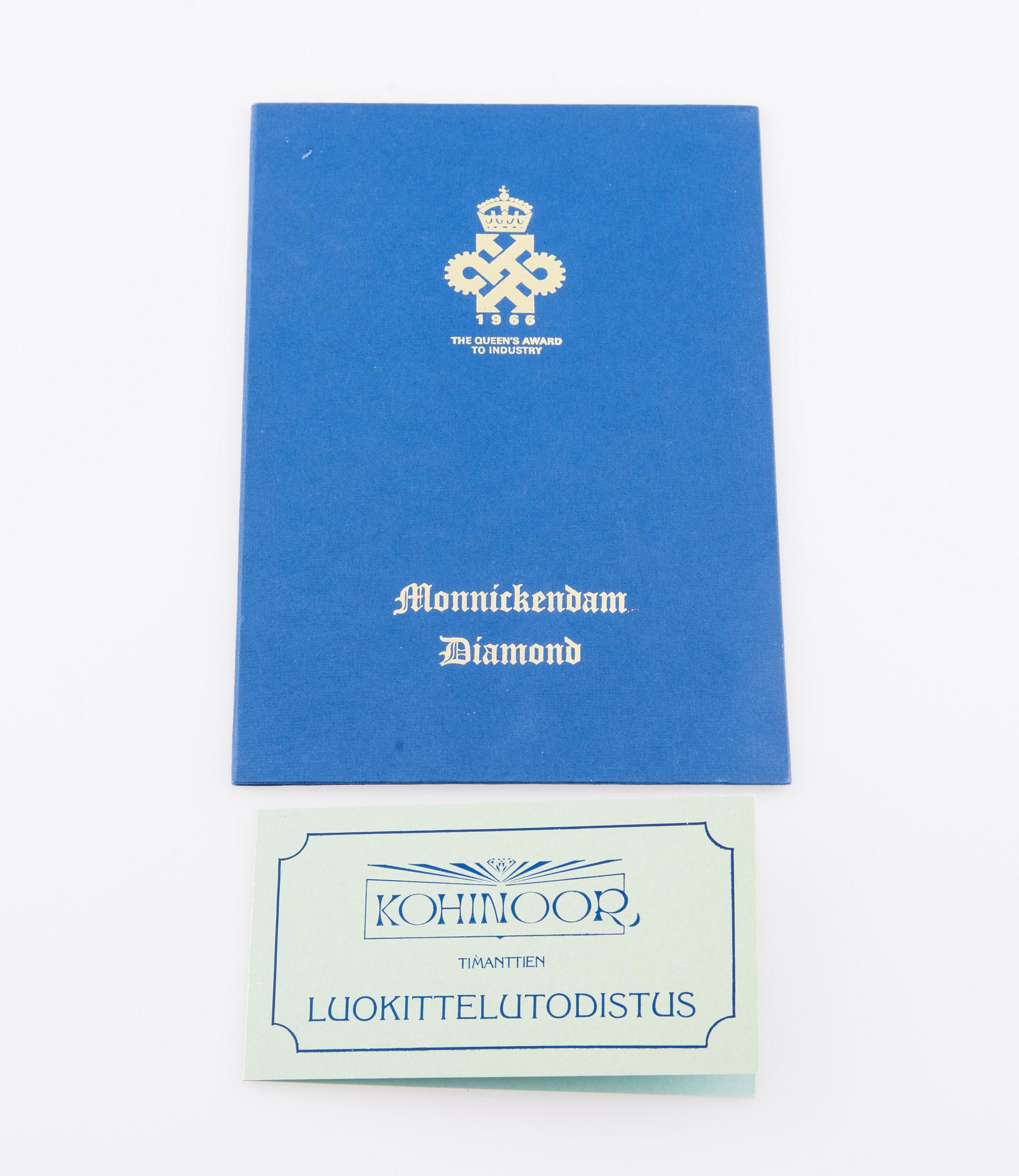 DIAMANT, briljantslipad 0,62 ct F-G (Top Wesselton) / VVS2.