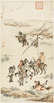 RULLMÅLNING, Kina, 1900-tal.