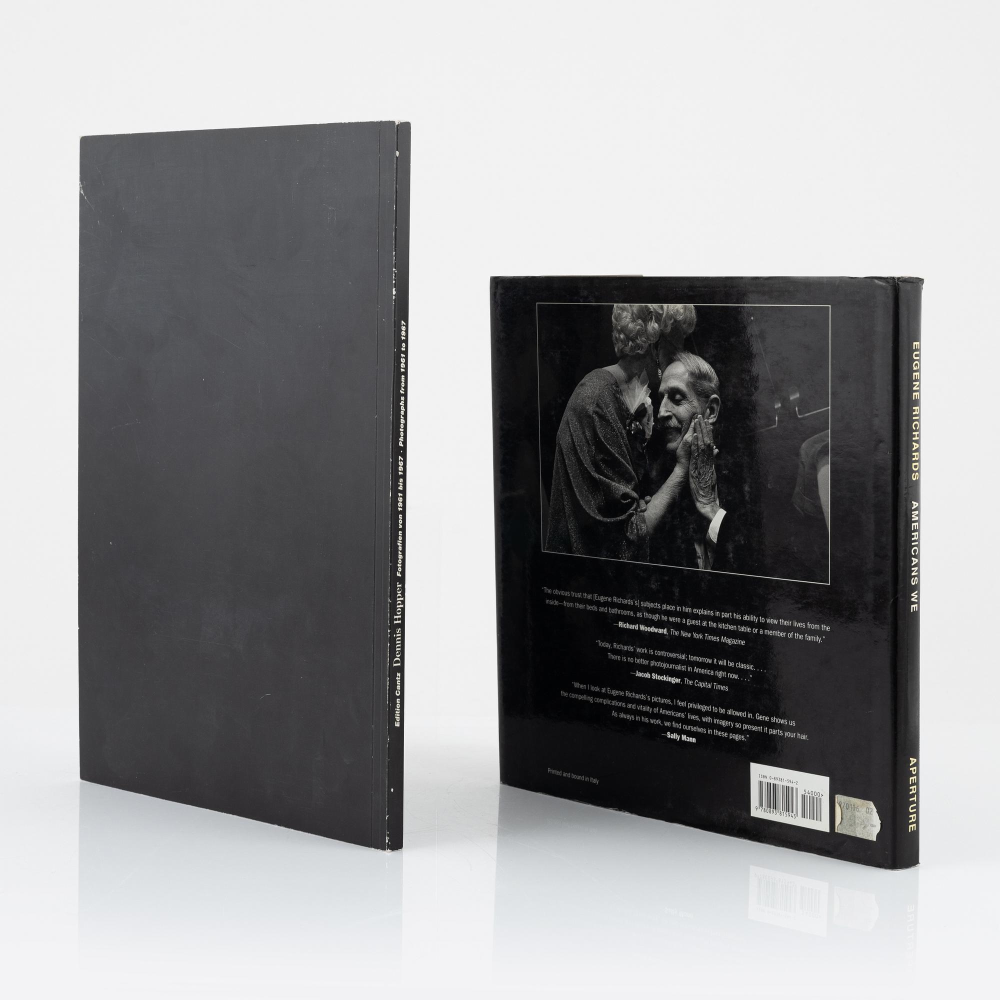 Dennis Hopper, Bruce Gilden & Eugene Richards, 3 photobooks.