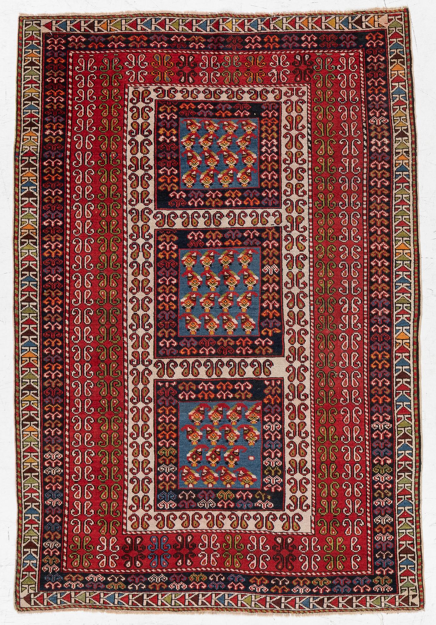 Rug, Caucasian, Ganja, antique, approx. 167 x 114 cm.
