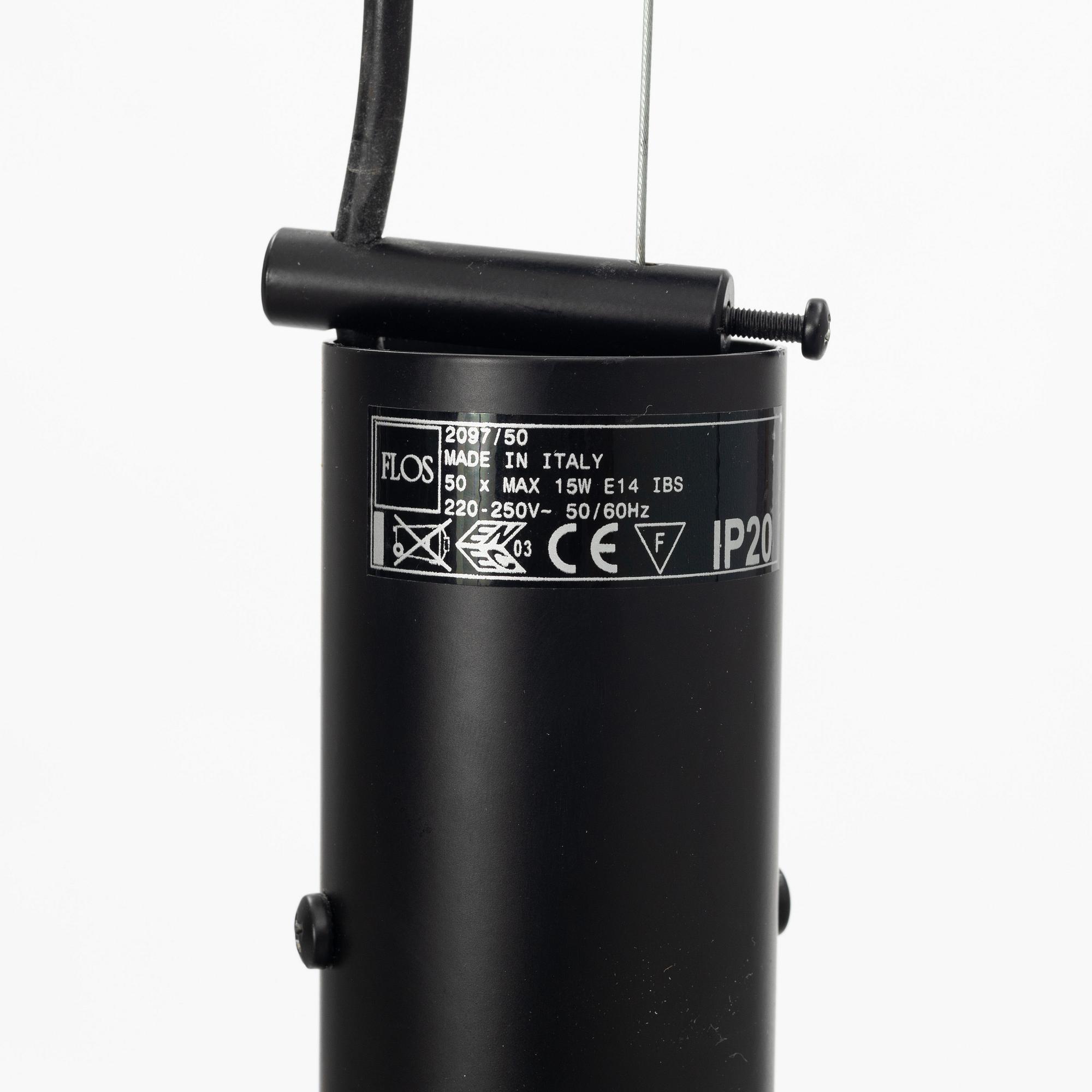 Gino Sarfatti, a model 2097/50 ceiling lamp, Flos, Italy.