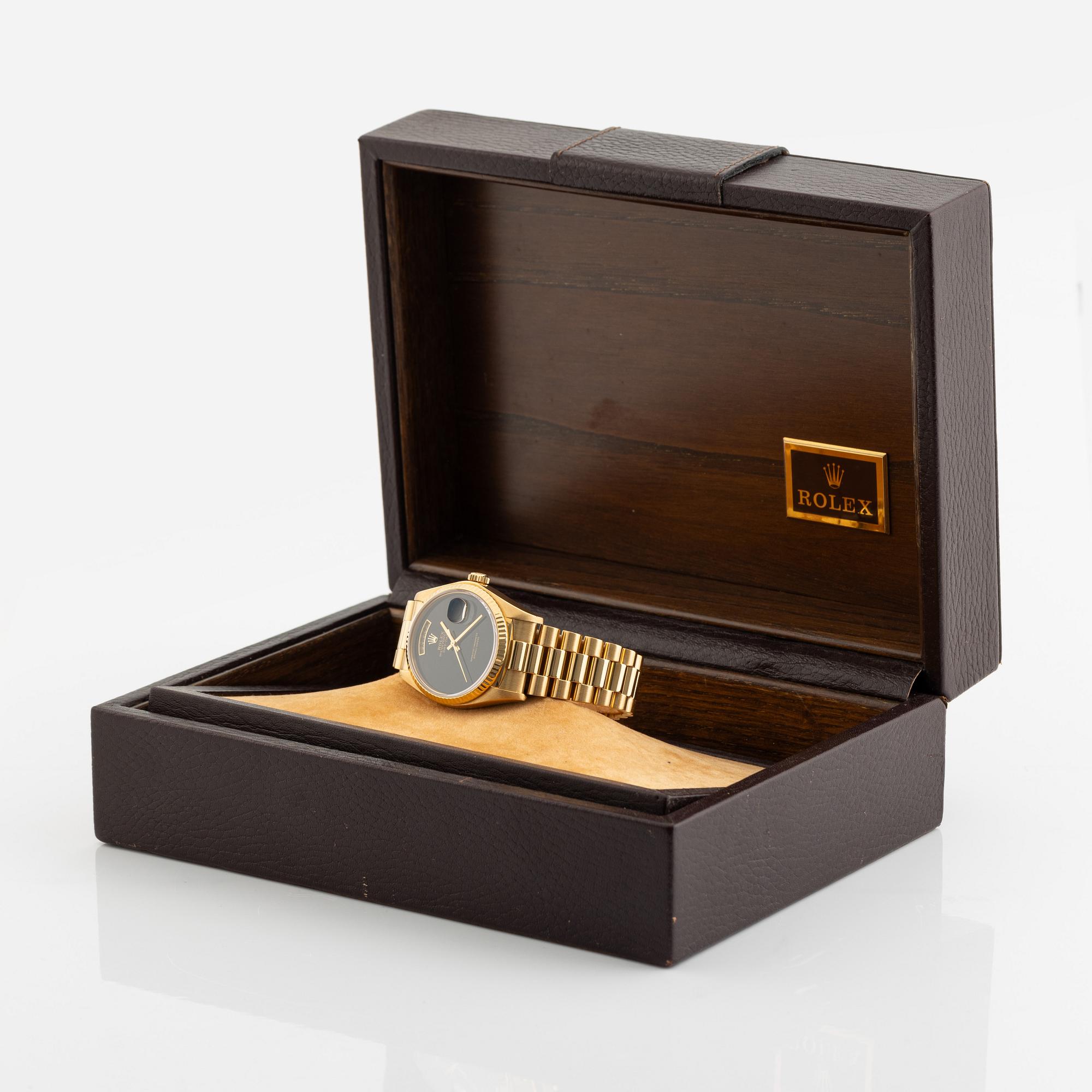 Rolex, Day-Date, "Onyx Dial", ca 1979.