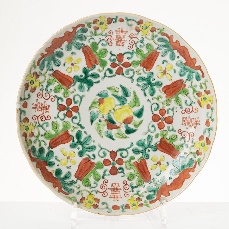Two plates, Qingdynasty, China, 18th century and around 1900.