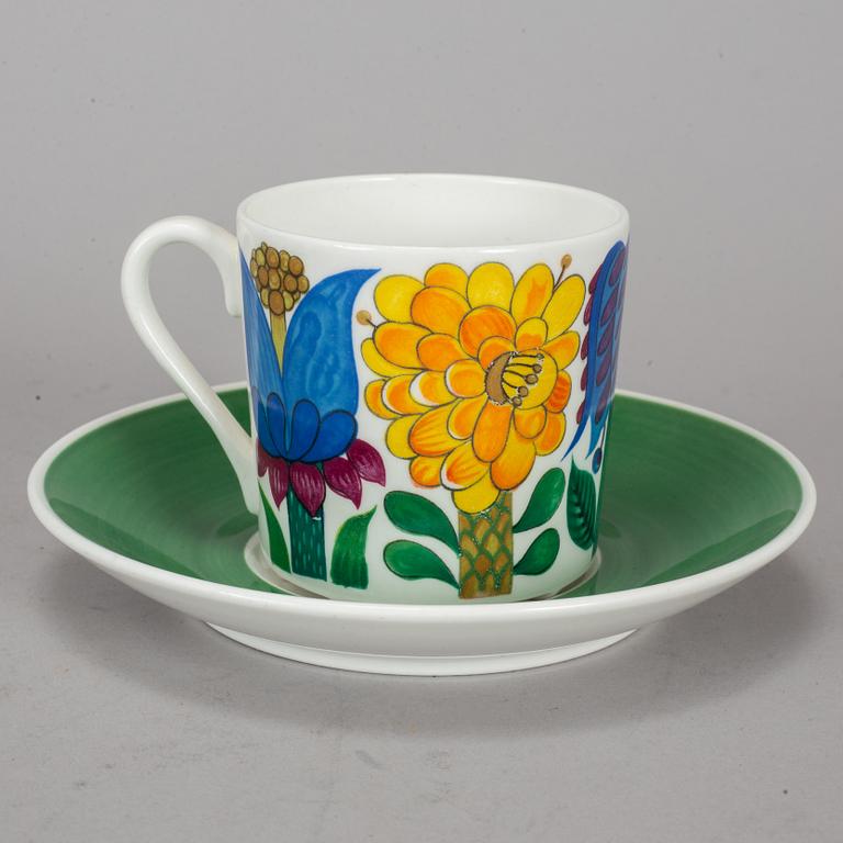 STIG LINDBERG, a part 'Tahiti' porcelain coffee service, Gustavsberg.