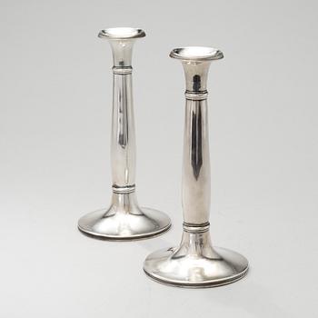 A PAIR OF CANDLESTICKS, silver, Wien 1836?, Benedict Ranninger.