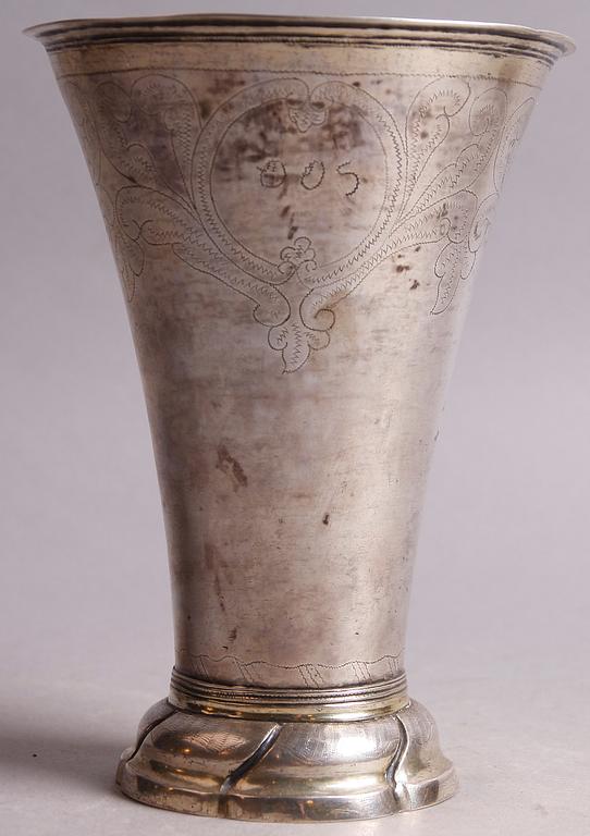 BÄGARE, silver. C.F.Seseman, Arboga 1795. Ca 330 g.