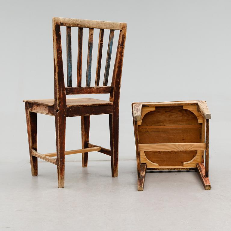 STOLAR, 1 par, allmoge, 1800-talets början.