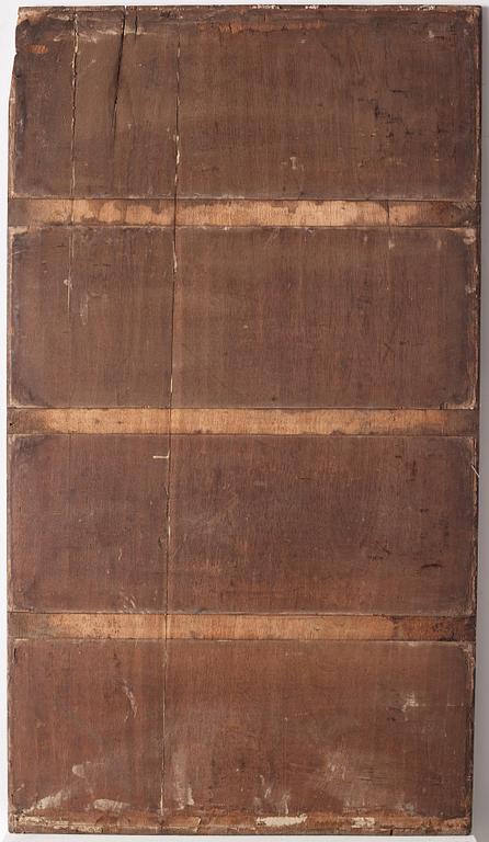 A set of three Chinsese hardwood panels, Qing dynasty.