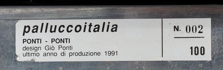GIO PONTI, "Pontiponti" fåtölj för Palluccoitalia 1991.