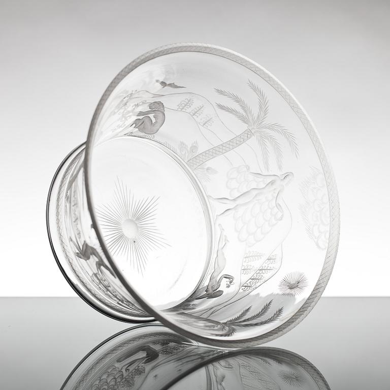 SKÅL, glas, Edvard Hald, Orrefors.