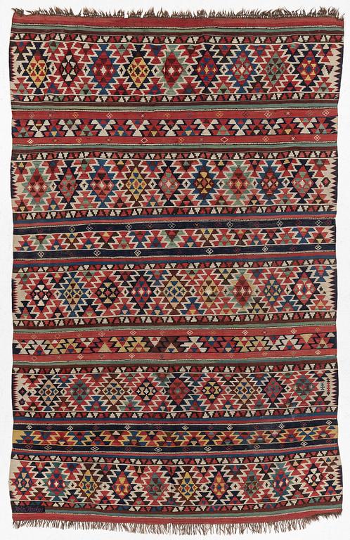 Draperi, Kelim, ca 270 x 170 cm.