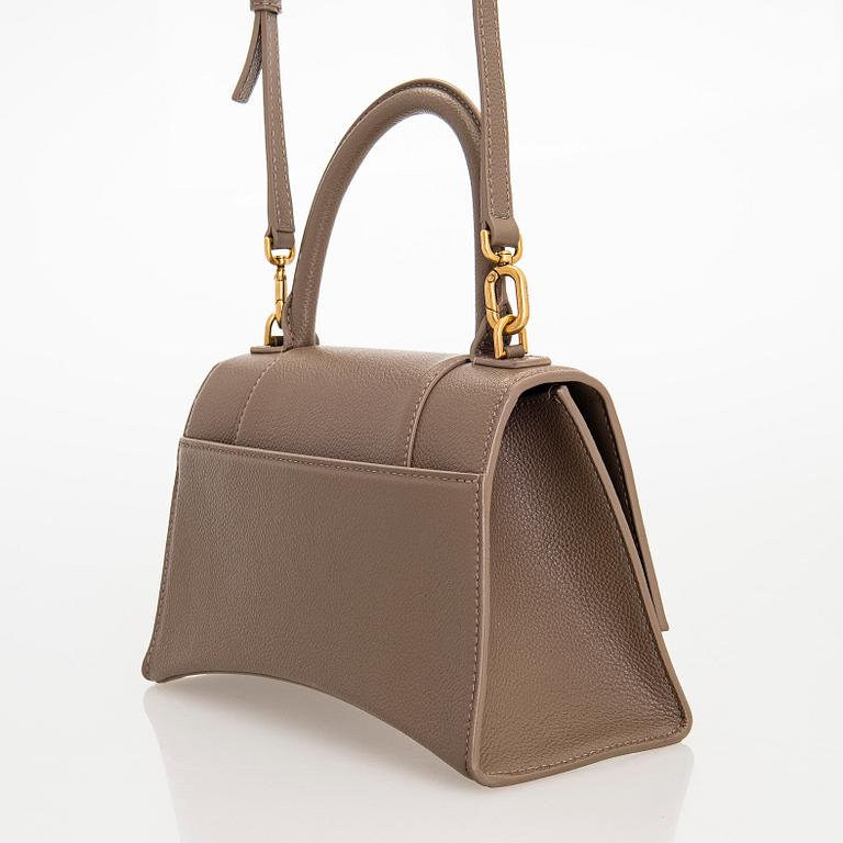Balenciaga, a leather 'Hourglass small' handbag.
