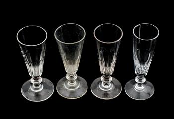 CHAMPAGESTRUTAR, 12 st snarlika, 1800-tal.
