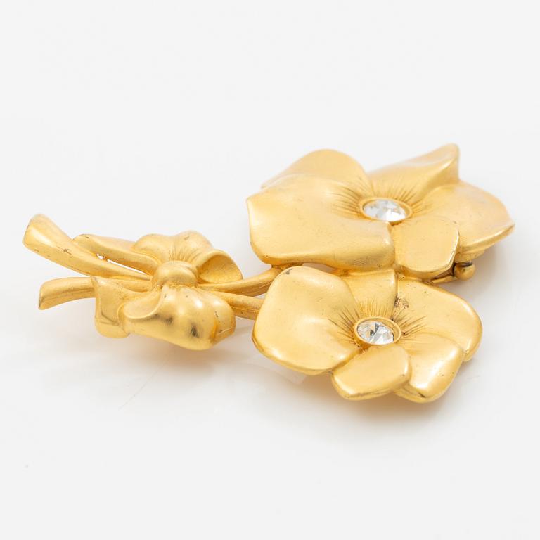Givenchy, necklace, earrings and brooch.
