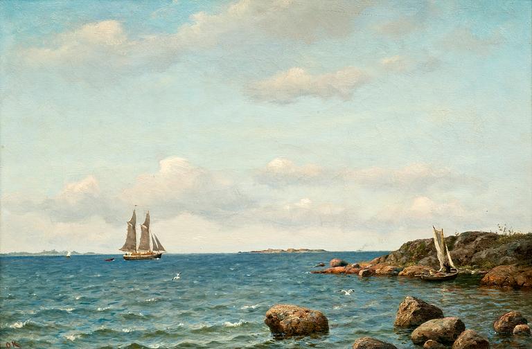 Oscar Kleineh, SAILING SHIP AT SEA.