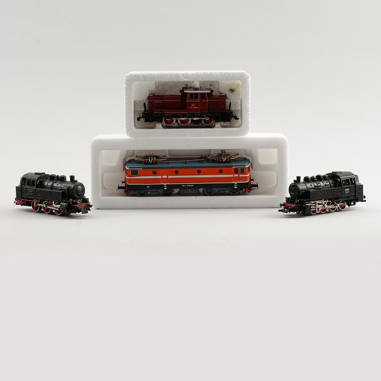 MODELLTÅGSLOK, 4 st, Märklin, Tyskland.
