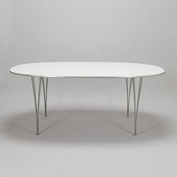 Bruno Mathsson & Piet Hein, ruokapöytä, "Superellips", Fritz Hansen, Danmark.