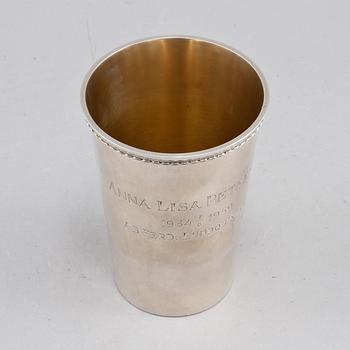 BÄGARE, silver, GAB, Stockholm 1958, vikt 165 g.
