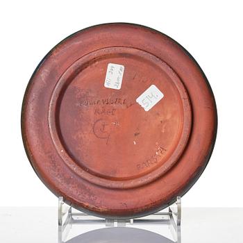 Wilhelm Kåge, fat, "Farsta", stengods, Gustavsberg 1934.