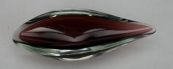 SKÅL, glas, sign. K. Franck, Nuutajärvi Notsjö -52.