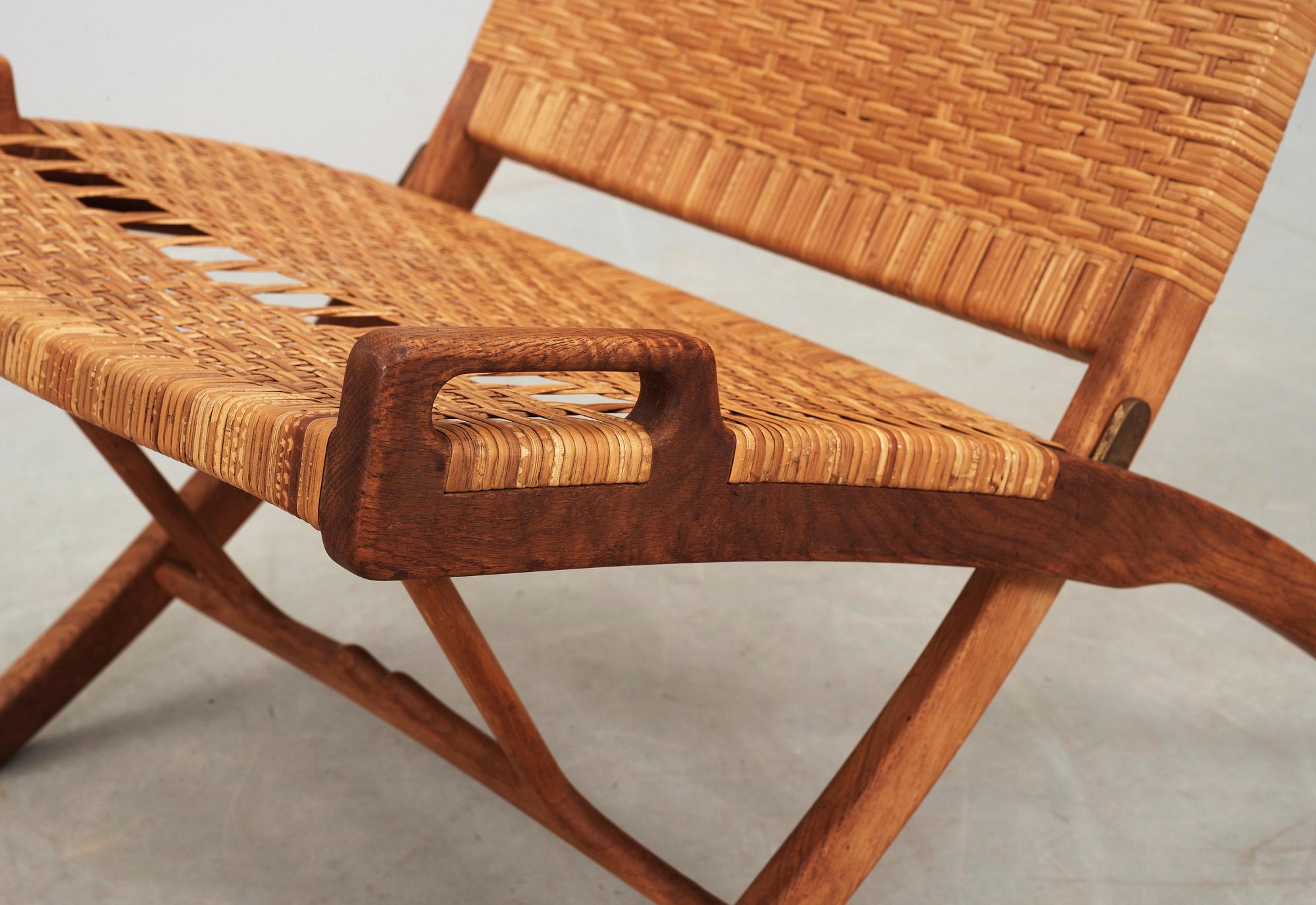 HANS J WEGNER, "folding chair", Johannes Hansen, Danmark.