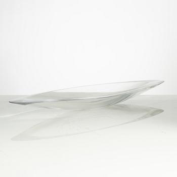 Aimo Okkolin, a glass dish, Riihimäen lasi Oy, Finland 1950s.