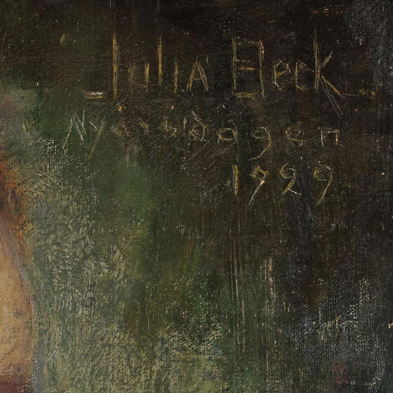 JULIA BECK, olja på duk, sign och dat 1929.