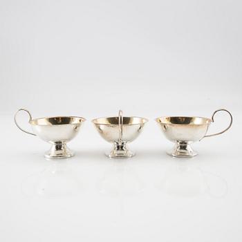 Punch mugs 12 silver 20th century, second half.