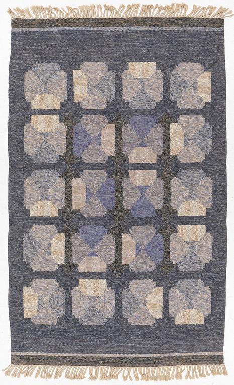 Rug, flat weave, approx. 253 x 158 cm.