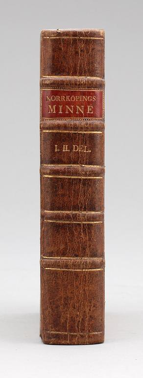 BOK, "Norrköpings Minne" I-II, av Hans Olof Sundelius, Norrköping 1798.