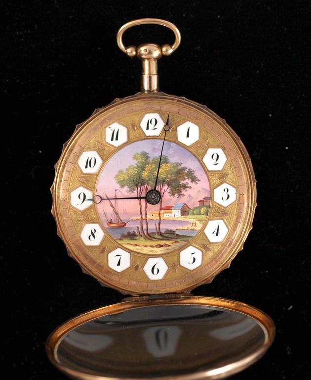 FICKUR, guld. Frankrike, 1800-talets första hälft.