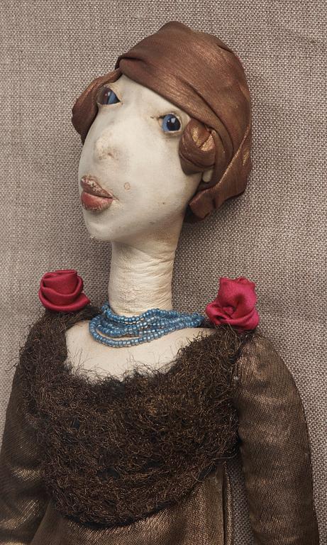 Marie Vassilieff, Puppets, two, representing Sigrid Hjertén and Isaac Grünewald.