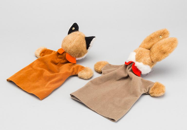 TWO STEIFF PUNCH DOLLS.