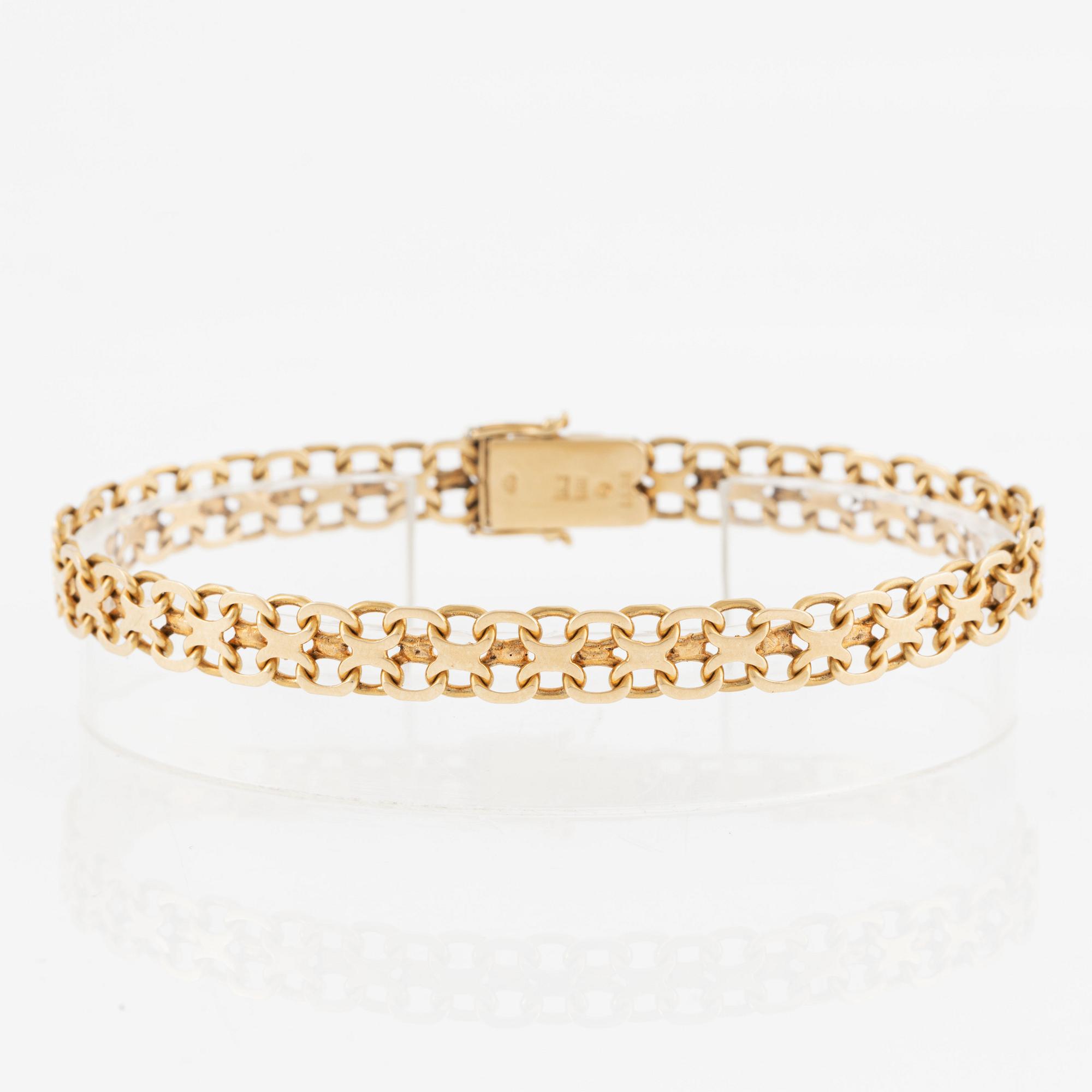 Bracelet, 18K gold, x-link.