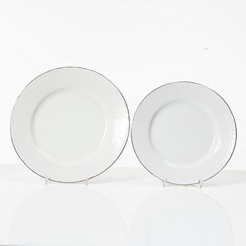 Louise Adelborg, a 50-piece porcelain 'Capitol'/'Swedish Grace' dinner service, Rörstrand, Sweden, 1950's/60's.