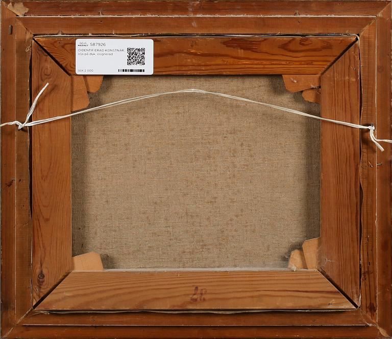 OIDENTIFIERAD KONSTNÄR, olja på duk, osignerad.