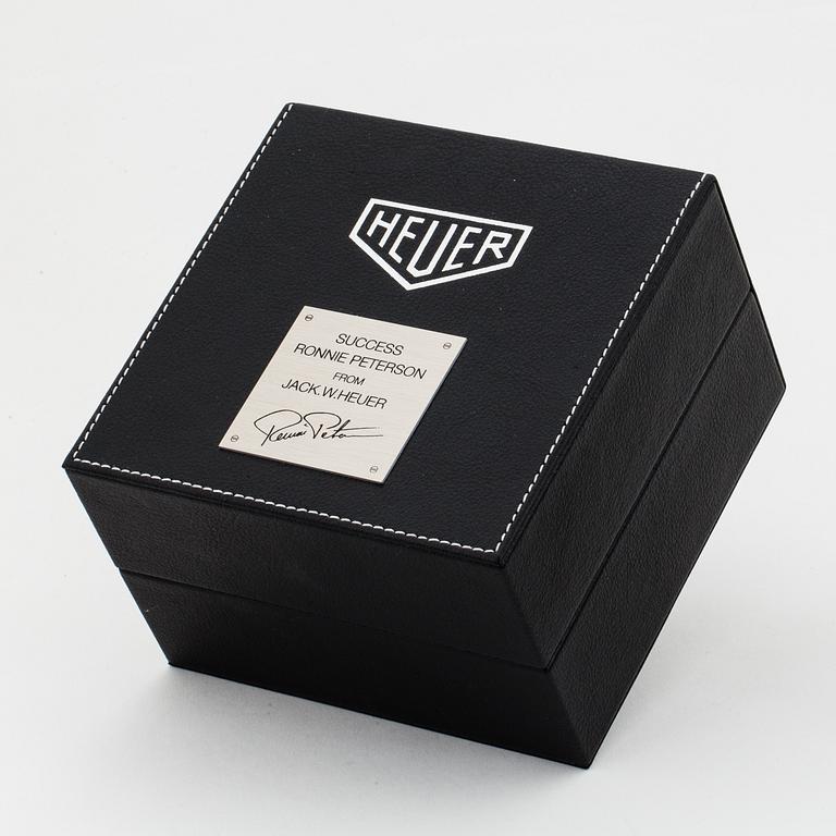 HEUER, Carrera, "Ronnie Peterson", Limited Edition,  chronograph, wristwatch, 38 mm.