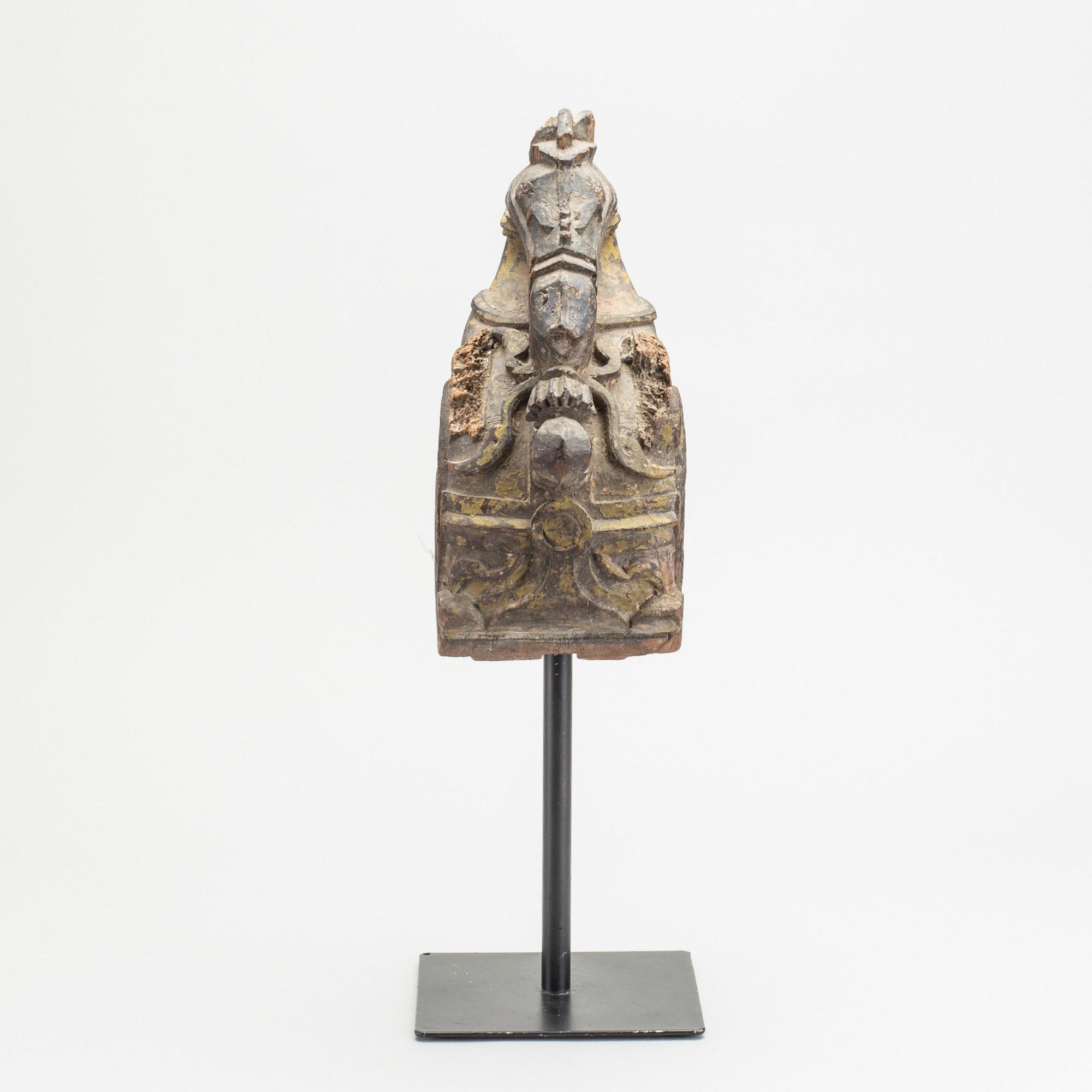 SKULPTUR/DEKORFRAGMENT, orientalisk,