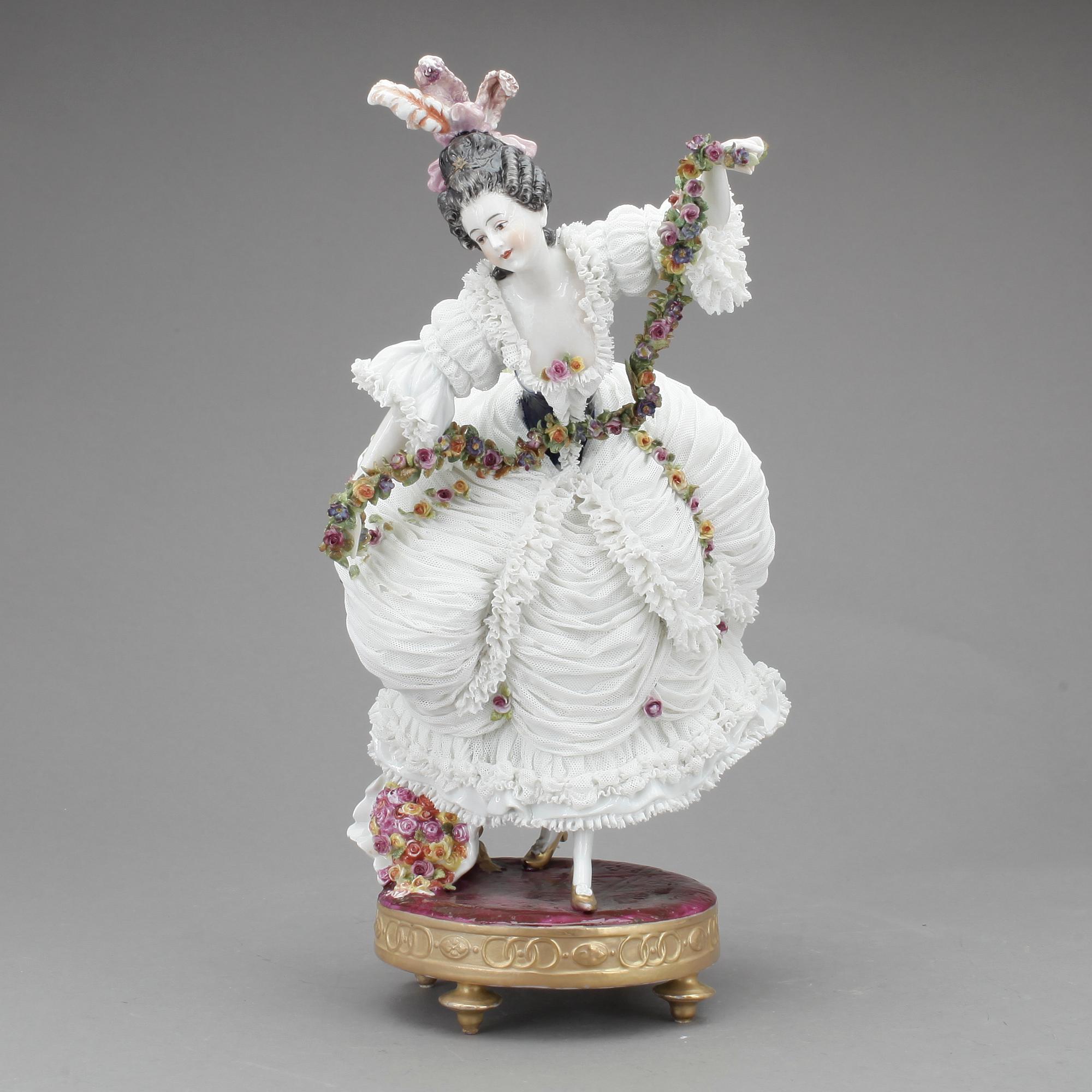 FIGURIN, porslin, Sevrès liknande märke, 1800-tal.