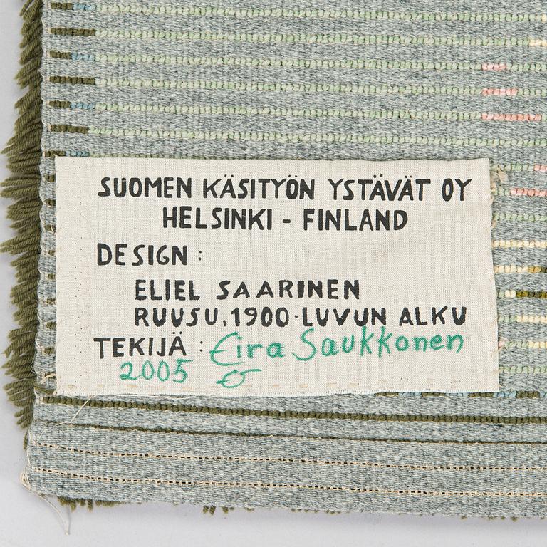 Eliel Saarinen, rya, "Ros", modell för Finska handarbetets vänner. Ca 190x125 cm.
