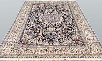 A carpet, Nain part silk so called 9 LAA, ca 322 x 211 cm.