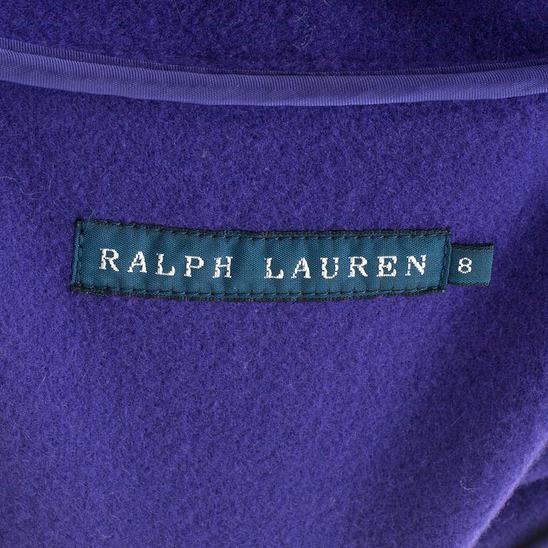 RALPH LAUREN, a purple wool jacket. Size 8.