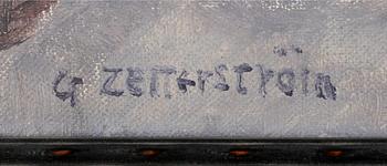 GUNNAR ZETTERSTRÖM, olja på duk, signerad.