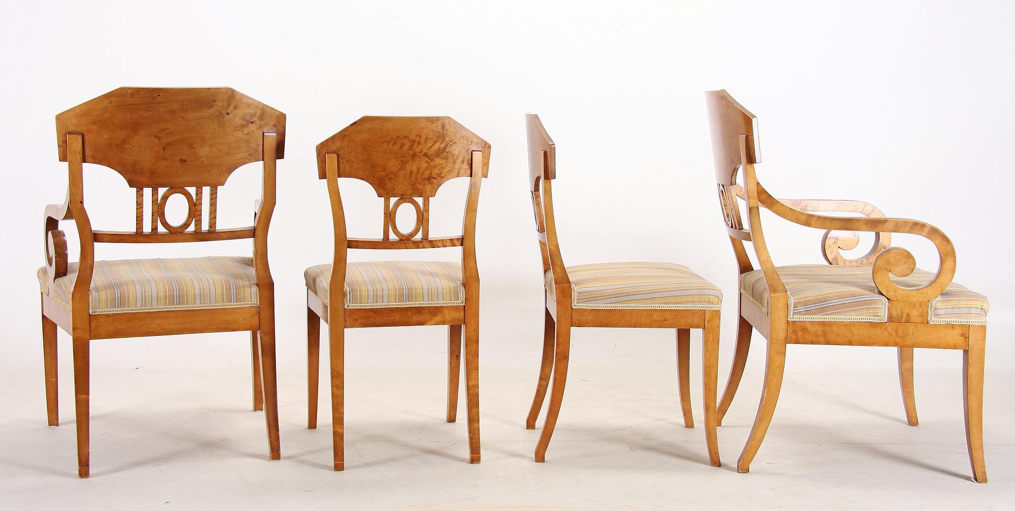 SOFFGRUPP, 7 delar, Karl Johan-stil. 1900-tal.