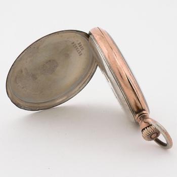 ZENITH, urtavla märkt  "N. Holmkvist Stockholm", fickur, 52 mm.