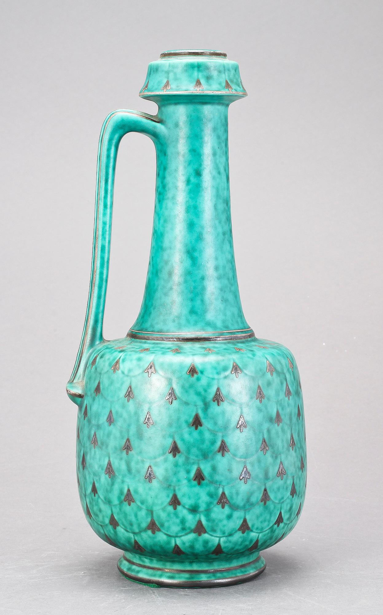 KANNA, stengods, "Argenta" Wilhelm Kåge, Gustavsberg.